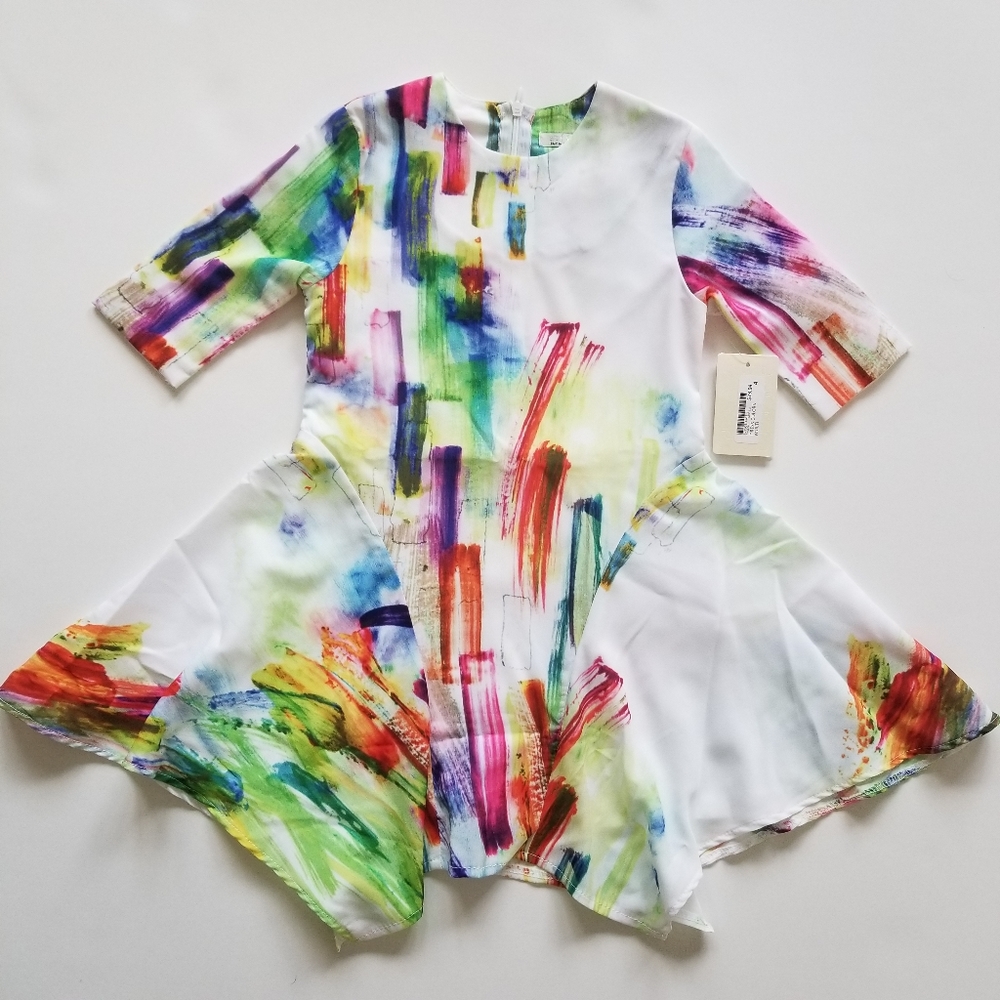 🆕️ 4Y Colorful girls layered dress